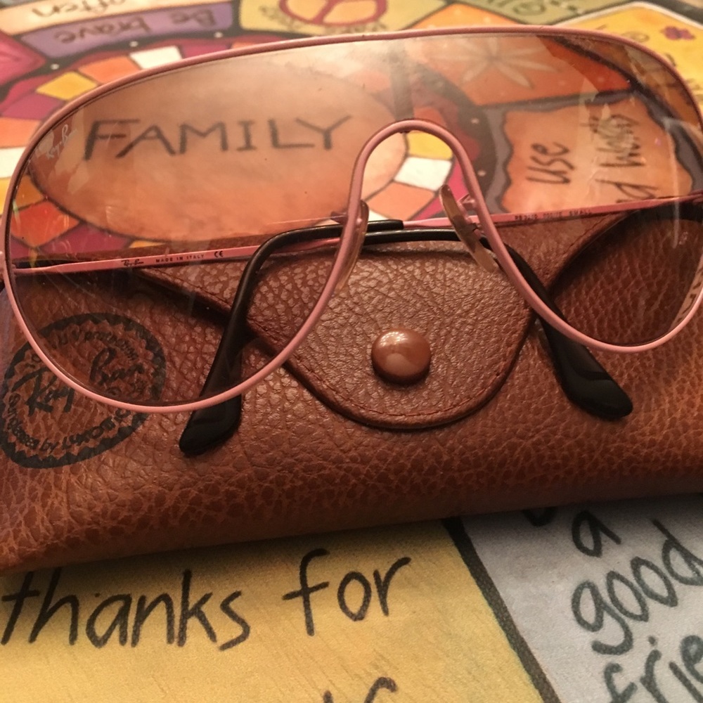 Rayban Pink Wrap Aviators